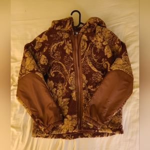 Ornate Patterned Fleece Jacket